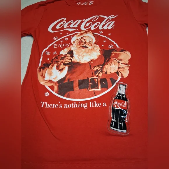 Coca Cola Red Men's T-Shirt Lights Up - Picture 2 of 4
